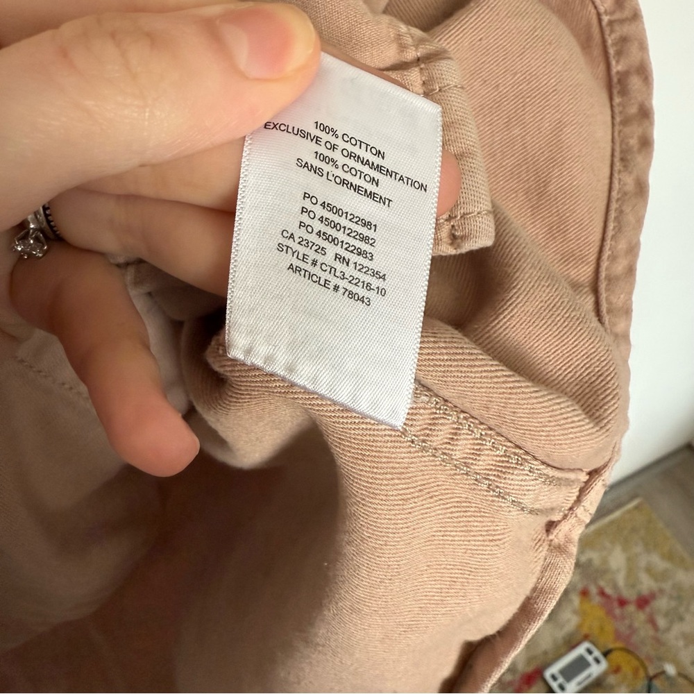 Aritzia TNA 100% Cotton Shirt Jacket Button Up Pockets Size 1 Beige Tan - Picture 3 of 6